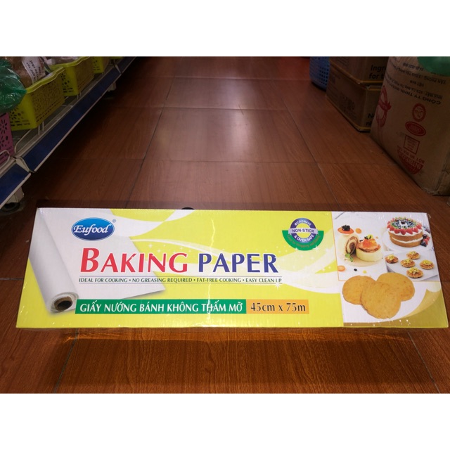 Giấy bến nướng bánh 45cm x 75m