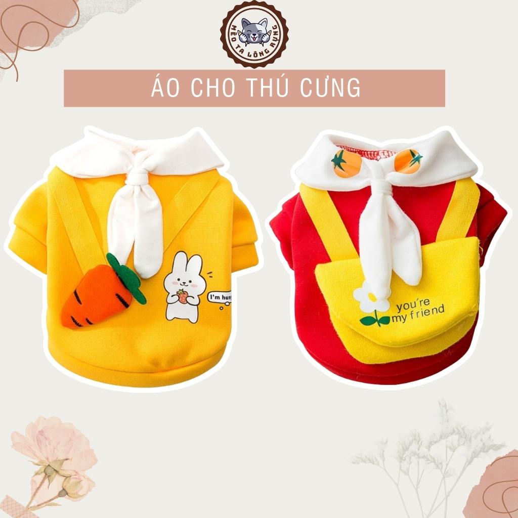 Quần áo cho chó, quần áo cho mèo, áo cho thú cưng nỉ 500 gram đến 10 kg QACM09