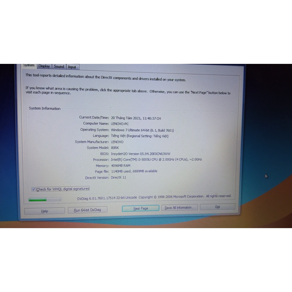 Máy tính xách tay lenovo ideapad 100 14IBD, chíp core i3 5005U, ram 4gb DDR3L, chạy mượt ổn định | BigBuy360 - bigbuy360.vn