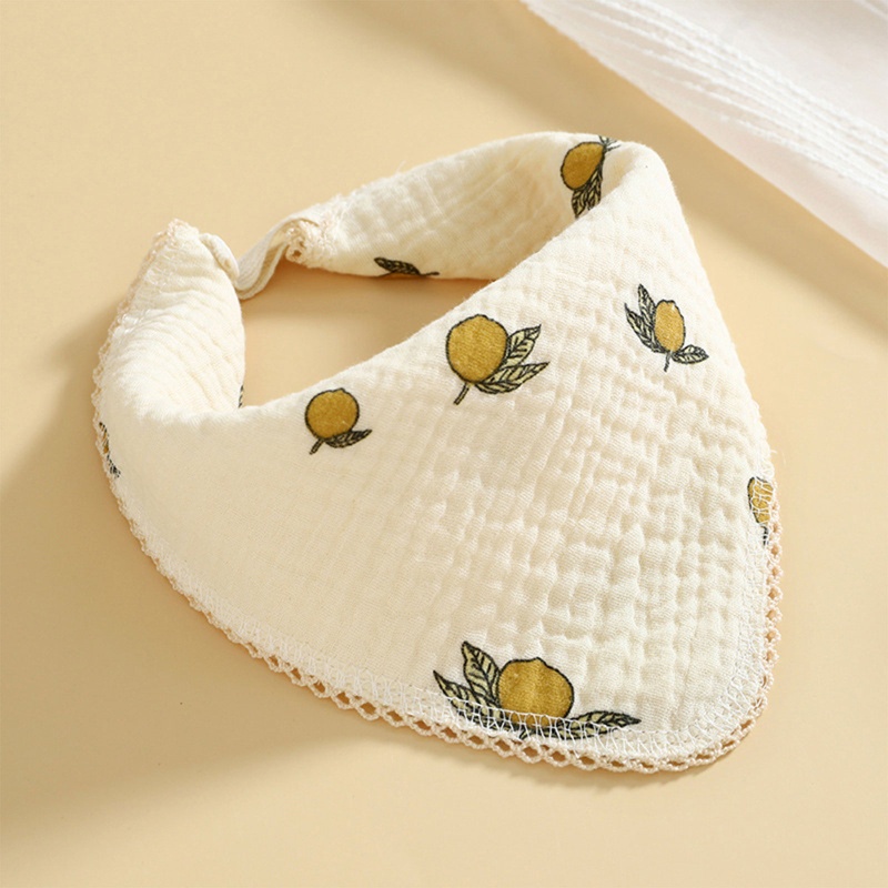 Yếm Cotton Gạc Mềm Mại Thấm Hút Nước Cho Bé Mới Biết Đi