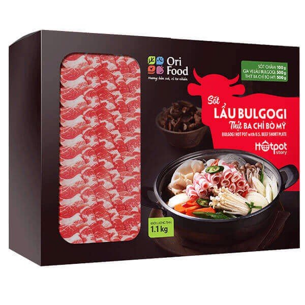 Lẩu Bulgogi Thịt Ba Chỉ Bò Mỹ (1,1 kg)