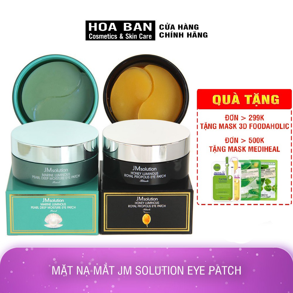 Mặt nạ mắt JM SOLUTION EYE PATCH Giảm Thâm , Giảm Bọng Mắt 90g/60pcs