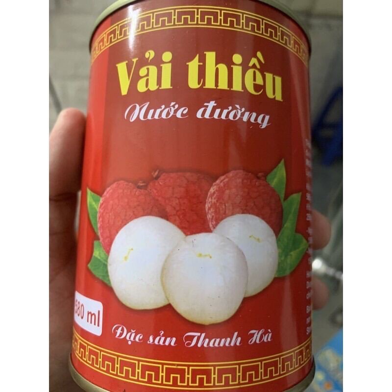 Vải Ngâm Nước Đường Thanh Hà Lon 565g