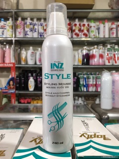 Mousse vuốt tóc INZ 240ml