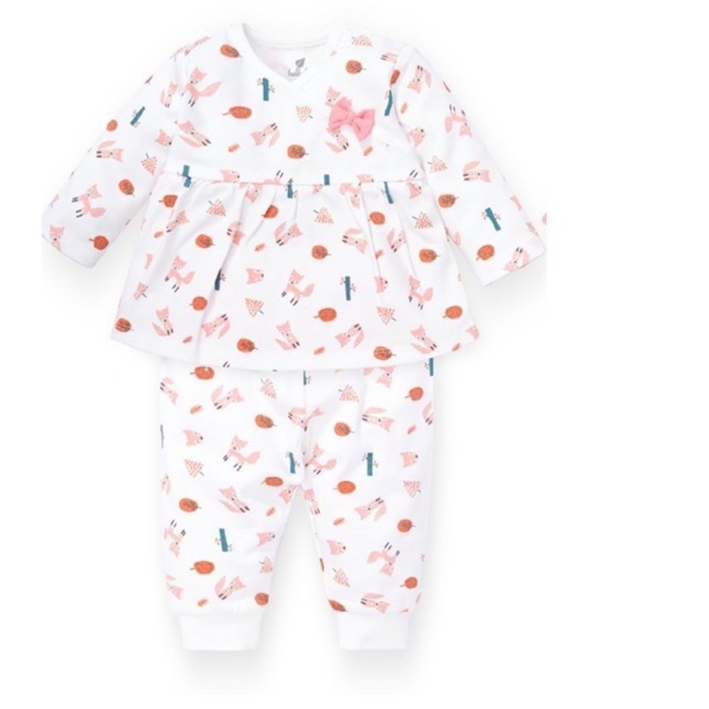 Lullaby- Bộ quần áo nỉ dài tay bé gái Raglan BT ( NH118B )