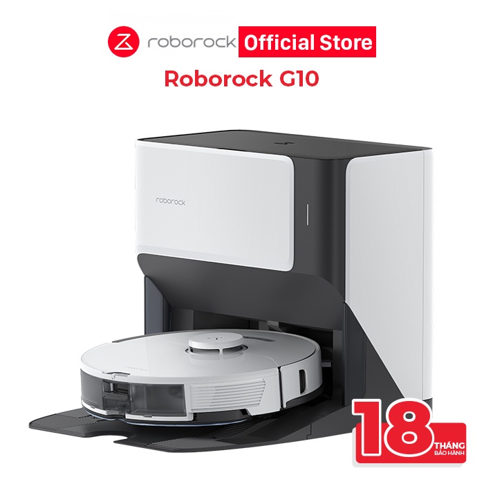Robot hút bụi lau nhà Roborock G10 (BẢN QUỐC TẾ) - Tự động giặt giẻ, lau rung bằng sóng âm 3000 lần/phút