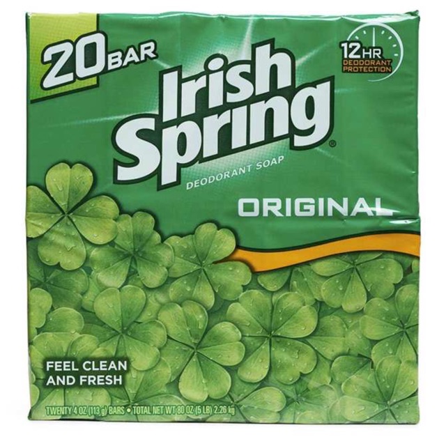 Xà bông cục Irish Spring ( lốc 20 cục ) mẫu mới | BigBuy360 - bigbuy360.vn