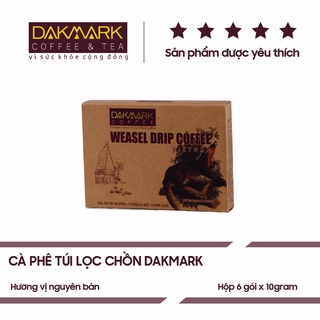 Cà phê Chồn túi lọc DakMark 60g (6 gói*10g)