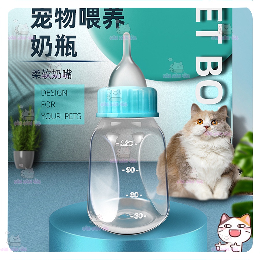 Bình Sữa Cao Cấp Hãng Nonic 120ml Cho Cún Mèo Con