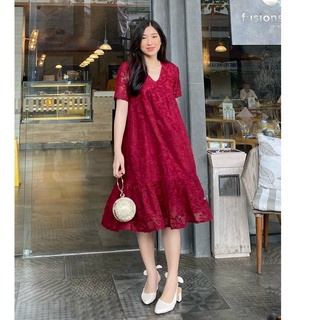 Váy bầu công sở - đầm bầu đẹp dáng suông