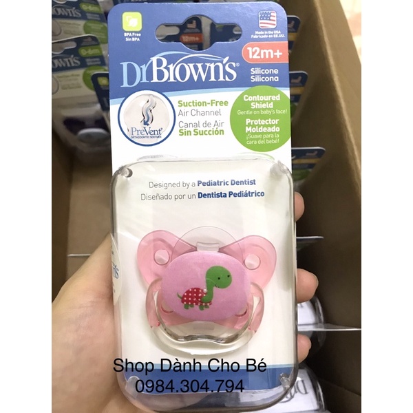 ( Chính Hãng) Ty ngậm Dr Brown’s đơn 0-6m, 6-18m, 12m+ ( ty giả Dr Brown )