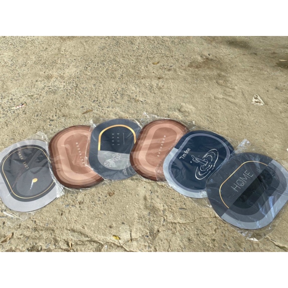 Thảm lau chân nhà tắm silicon hút nước, chống trượt nhà tắm