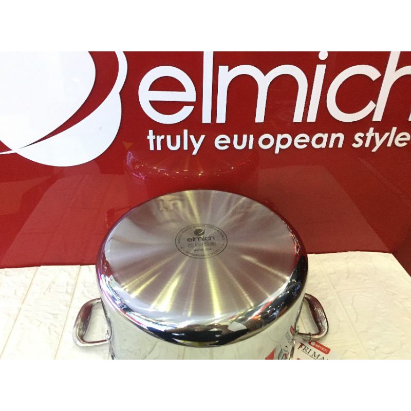 Nồi luộc gà đáy từ elmich trimax xs 28cm inox 304
