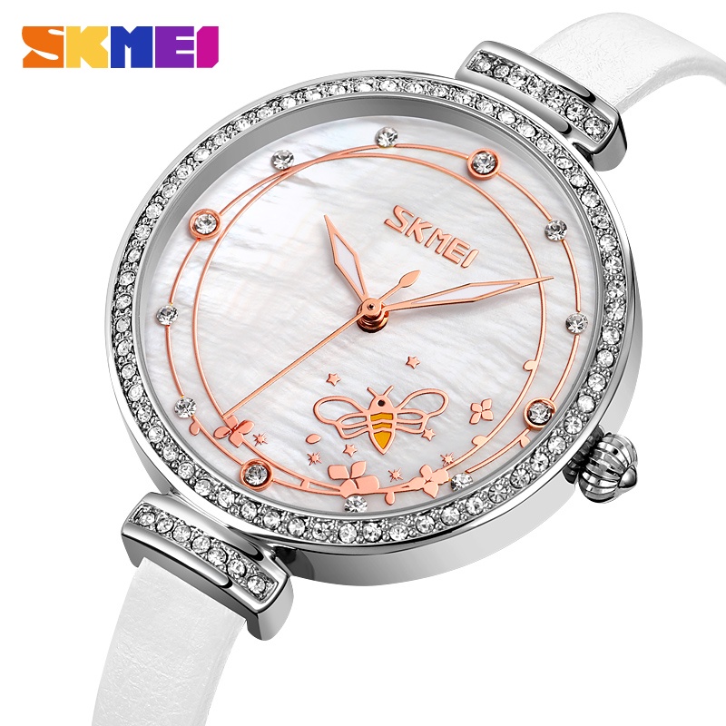 Đồng Hồ Quartz SKMEI 9142 Chống Thấm Nước Và Chống Sốc Với Dây Đeo Da