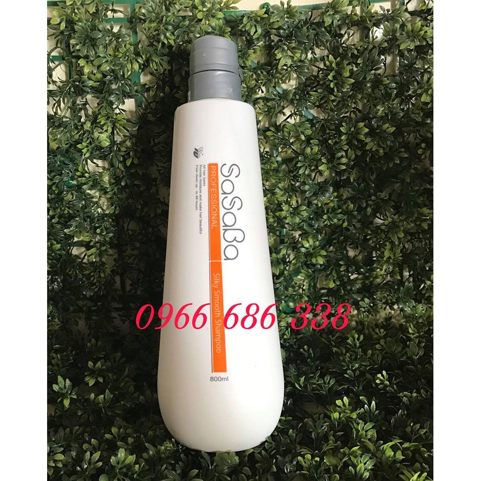 DẦU GỘI XẢ HOÀN HÌNH SASABA NEW  800ML, TẶNG MŨ Ủ TÓC DỄ THƯƠNG