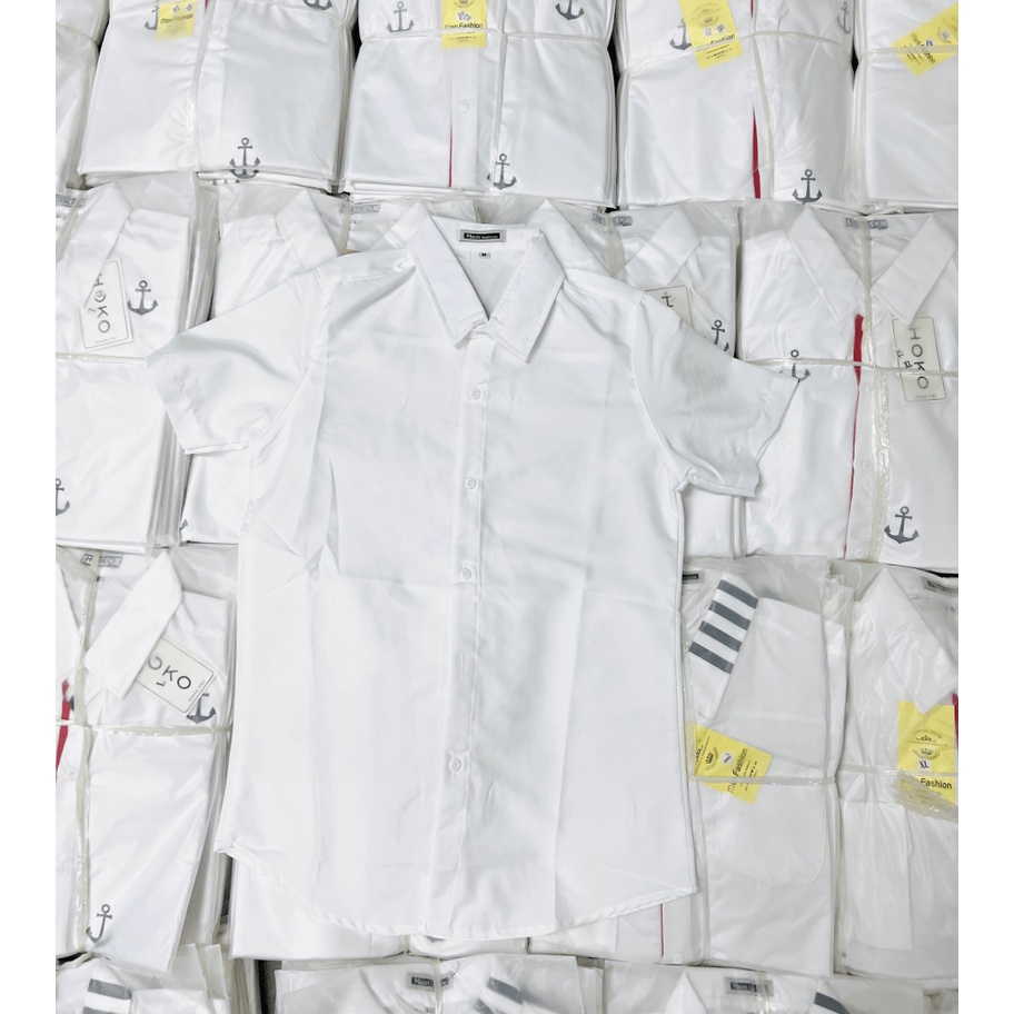 (Free Ship) Hàng Hot Sơ Mi nam Trơn Tay ngắn Công Sở Soái Ca Siêu Hot HHp Fashion