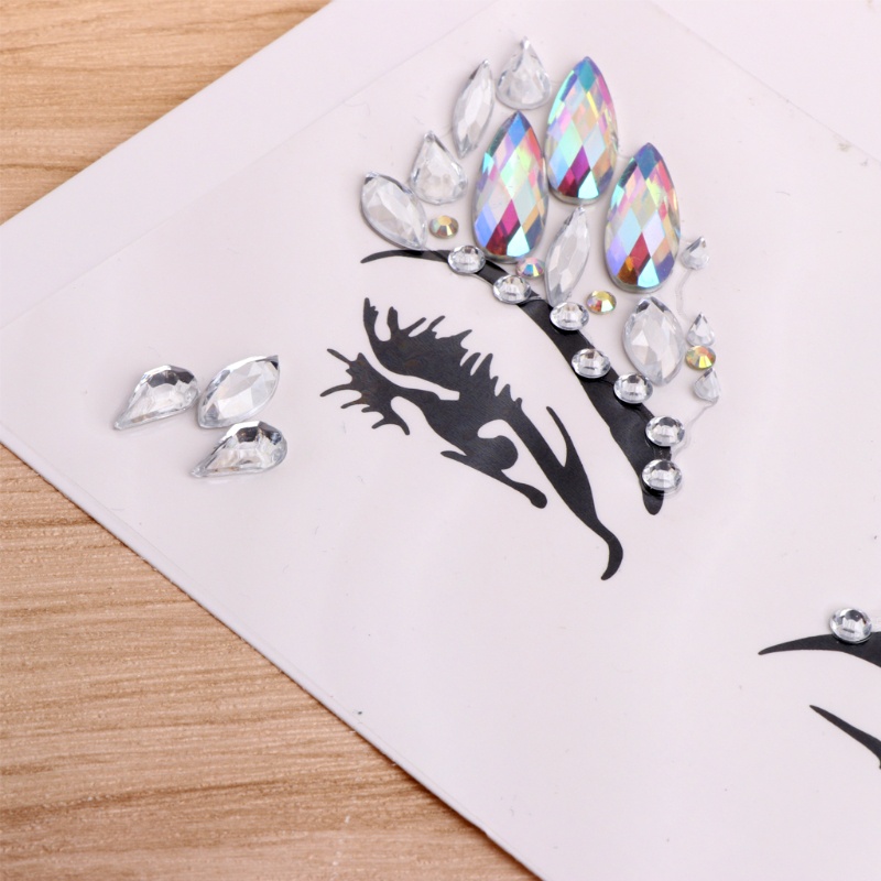 Đá Acrylic ZL04 Dán Mặt / Mắt / Cơ Thể Trang Trí Nghệ Thuật Tiệc Tùng