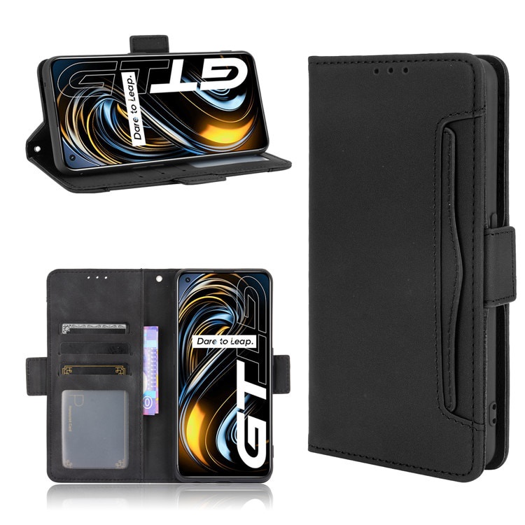 Ví Bao Da Điện Thoại pu Từ Tính Có Ngăn Đựng Thẻ Cho realme gt neo flash q3 pro q3i find x3 lite neo Ốp
