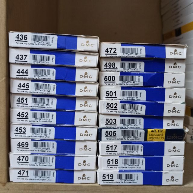Chỉ thêu DMC chính hang Pháp . Chọn theo mã màu