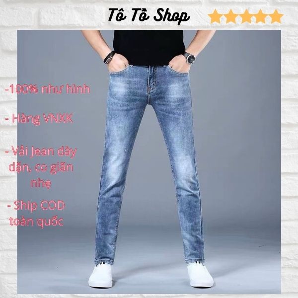 Quần Jean Nam Mẫu Mới ❤️FREESHIP❤️ Quần Bò Nam Chất Liệu Denim Cao Cấp Thời Trang Chuẩn Hàng Shop Tô Tồ Shop - QJNTT40 | BigBuy360 - bigbuy360.vn
