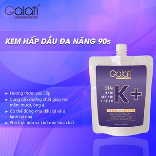 Kem hấp dầu đa năng galati 90s 500ml phục hồi tóc xơ, hư tổn tại nhà
