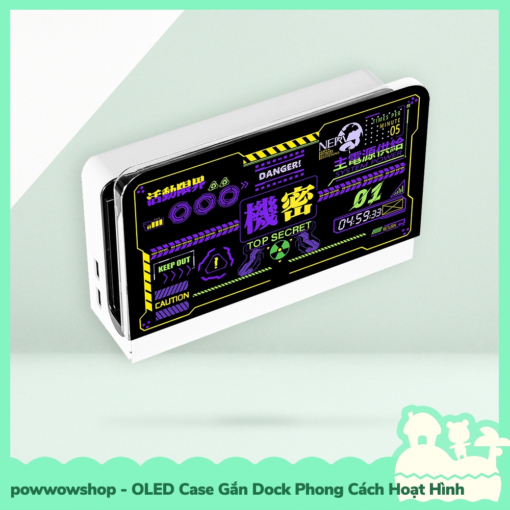 [Sẵn VN - Hỏa Tốc]  OLED Case Ốp Gắn Dock Cho Máy Game Nintendo Switch OLED Phong Cách Hoạt Hình Anime Manga Game