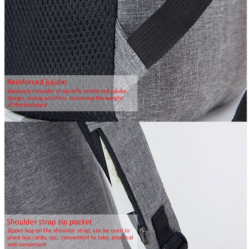 Balo Laptop Chống Trộm Có Cổng Sạc Usb Ốp