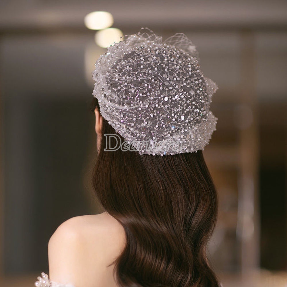 Trâm Cài Tóc Hoa Đính Ngọc Trai Thiết Kế Thời Trang Cho Cô Dâu