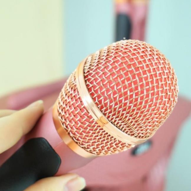 Loa karaoke bluetooth SD-306 tặng kèm 2 mic kết nối không dây hỗ trợ ghi âm thay đổi giọng nói