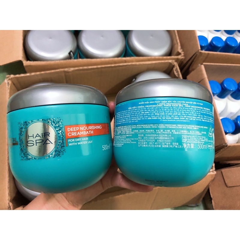 Dầu hấp chăm sóc cấp ẩm cho tóc khô L'Oréal Professionnel Hair Spa 500ml