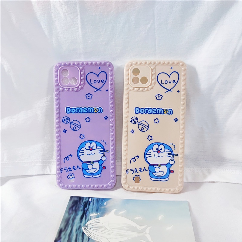 Ốp Điện Thoại Mềm In Hình Doraemon Dễ Thương Cho OPPO A54 A55 A31 2020 A16 A15 A15S A8