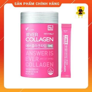 Collagen Ever Time Hộp 30 gói dạng bột UỐNG LIỀN giảm nếp nhăn sau 12 tuần