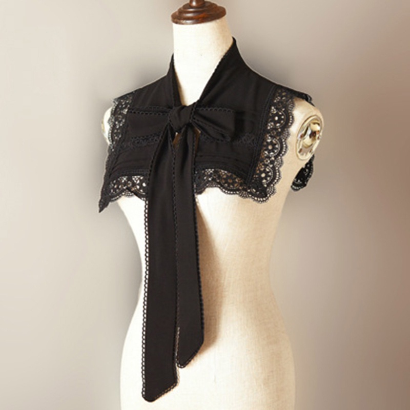 Cổ Áo Giả Thêu Hoa Rỗng Có Thể Tháo Rời Cho Nữ Shrug