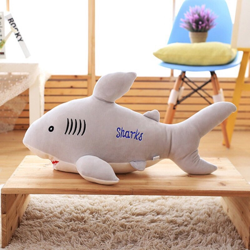 GẤU BÔNG HÌNH CÁ MẬP Dễ Thương Cho Bé- Chất Miniso Mềm Mịn- CAO CẤP