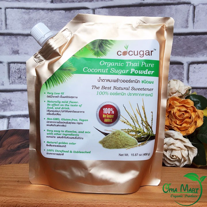 Đường dừa hữu cơ Cocugar 450g - Thái Lan