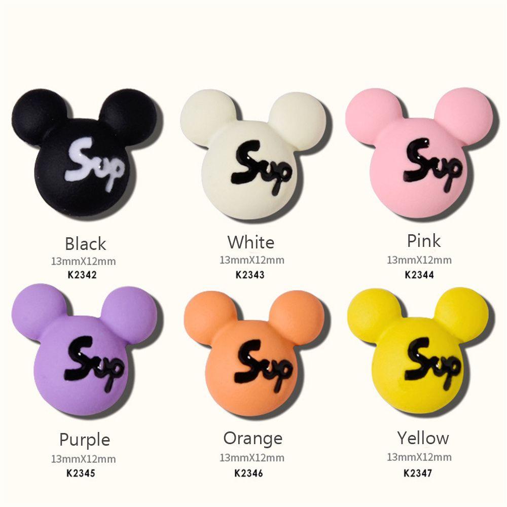 Phụ Kiện Trang Trí Móng Tay Hình Chuột Mickey Xinh Xắn|Phụ Kiện Trang Sức Làm Móng Nghệ Thuật Hình Hoạt Hình Dễ Thương