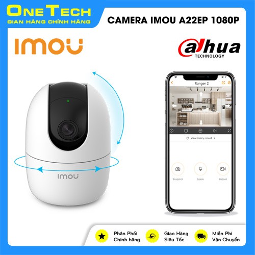 Camera IP Wifi IMOU A22EP 2MP/ Full HD 1080P - Đàm thoại 2 chiều, cảnh báo chuyển động