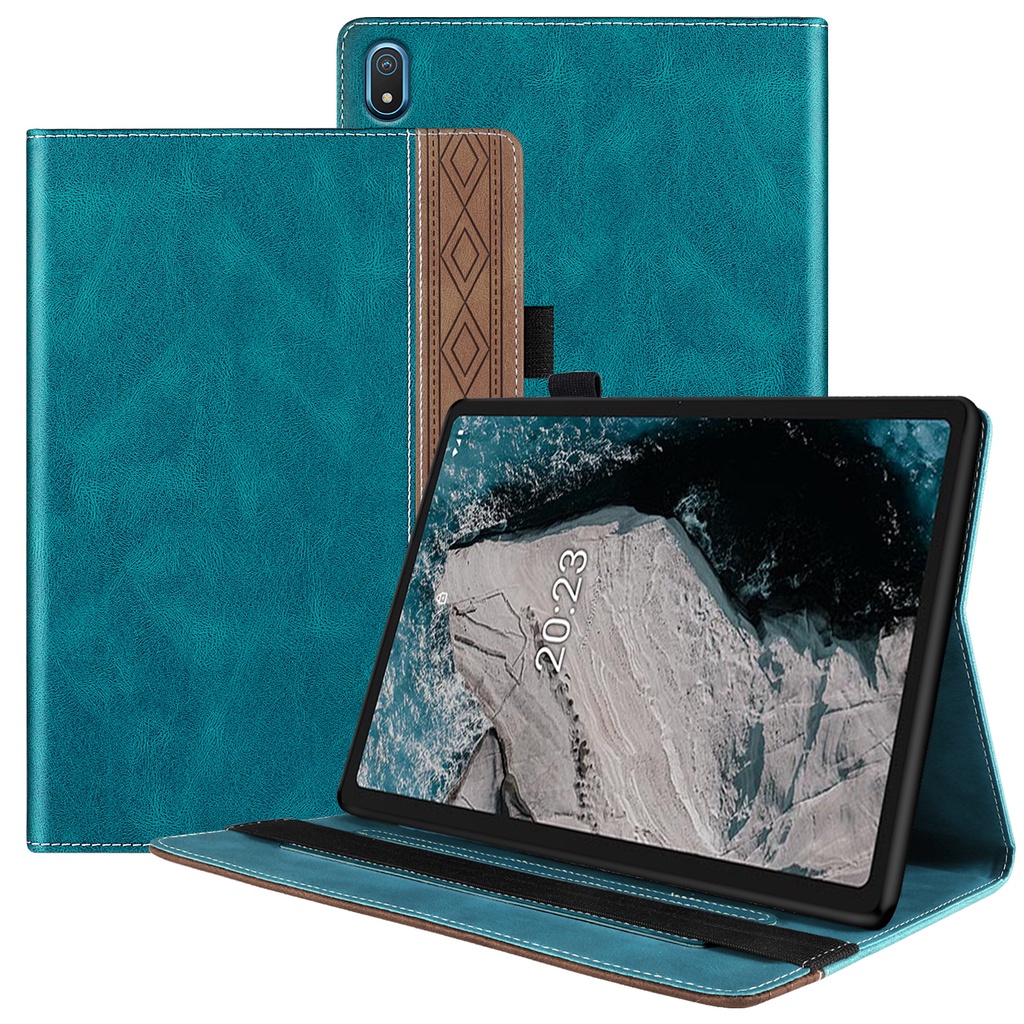 Ốp Điện Thoại Da PU Hai Màu Kèm Ngăn Đựng Thẻ Cho Nokia T20 10.4 inch