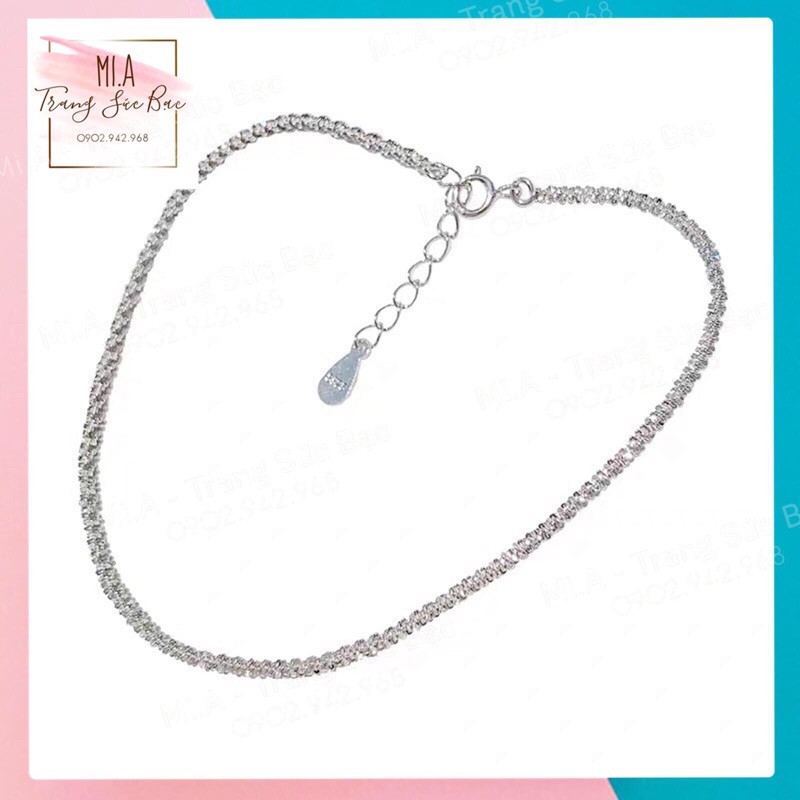 ẢnhLắc tay vòng tay Bạc Ý S925 xi Kim cao cấp L0016 | Mi.A Trang sức bạc | BigBuy360 - bigbuy360.vn