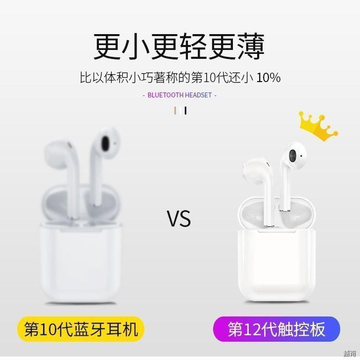 ☃Tai nghe Bluetooth đích thực không dây hai Huawei OPPO Xiaomi vivo Apple Android phổ thông trai gái dễ thương