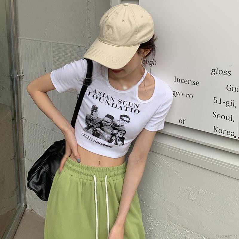 Áo Croptop Tay Ngắn Thiết Kế Khoét Quyến Rũ | BigBuy360 - bigbuy360.vn