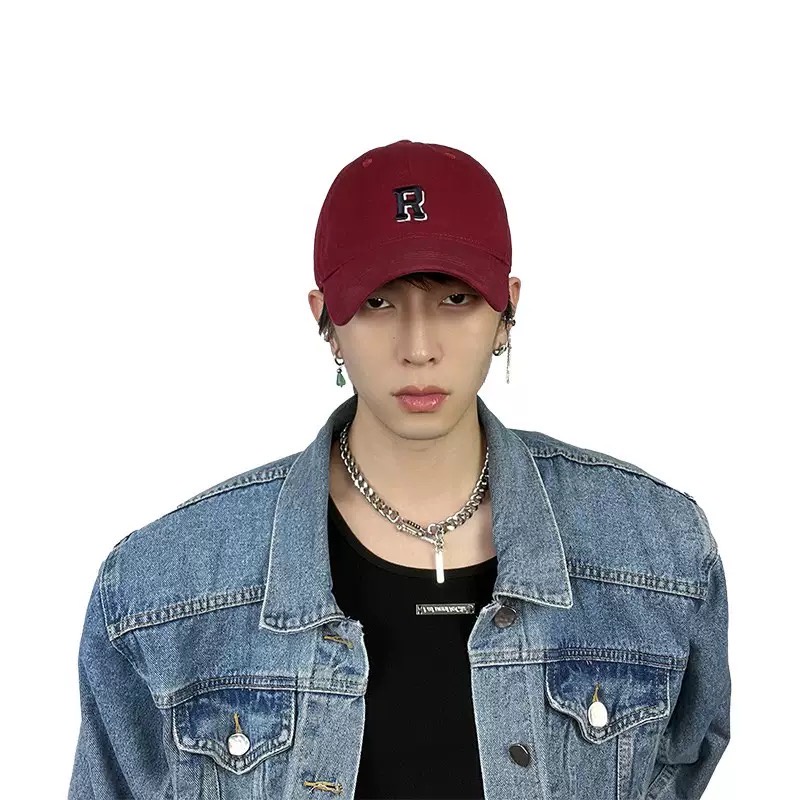 Nón lưỡi trai MG STUDIO họa tiết thêu chữ “R” với nhiều màu tuỳ chọn