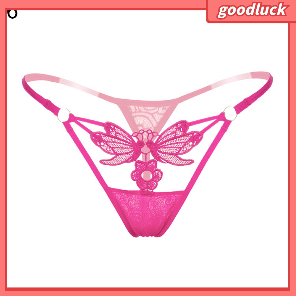 Quần Lót Lọt Khe Phối Ren Hình Hoa Bướm Nhìn Thấy Quyến Rũ Cho Nữ