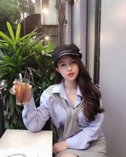 Set váy sơ mi buộc vạt