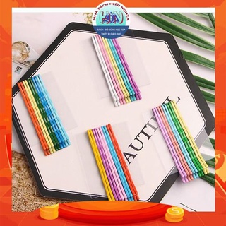 Set Kẹp tóc - Kẹp tăm nhiều màu sắc (10 chiếc)