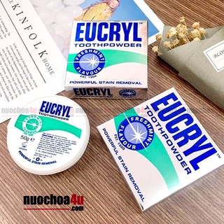 Bột Làm Trắng Răng EUCRYL Hương Bạc Hà 50g