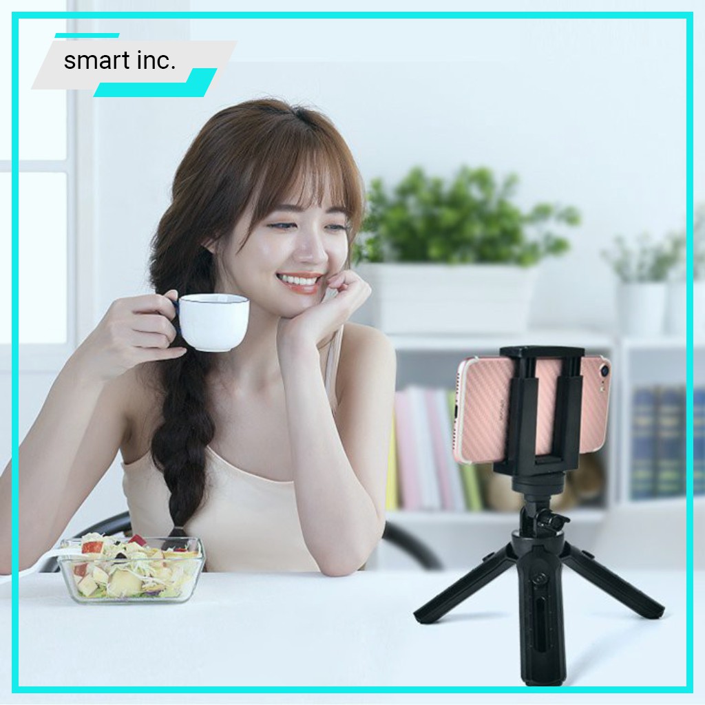 Giá Đỡ Điện Thoại Tripod 3 Chân Gấp Gọn Selfie Bluetooth Chụp Hình Quay Phim Xoay 360 Độ