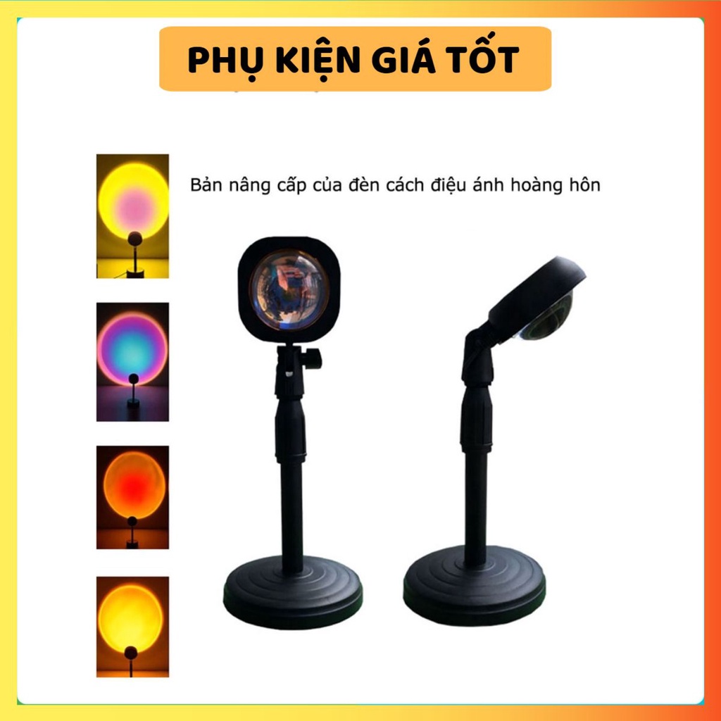 Đèn led sống ảo 𝐂𝐎́ 𝐌𝐈𝐊𝐀 𝐂𝐇𝐔𝐘𝐄̂̉𝐍 Đ𝐎̂̉𝐈 𝟒 𝐌𝐀̀𝐔 hoàng hôn, cầu vòng, mặt trời, chup ảnh quay video tiktok siêu hót
