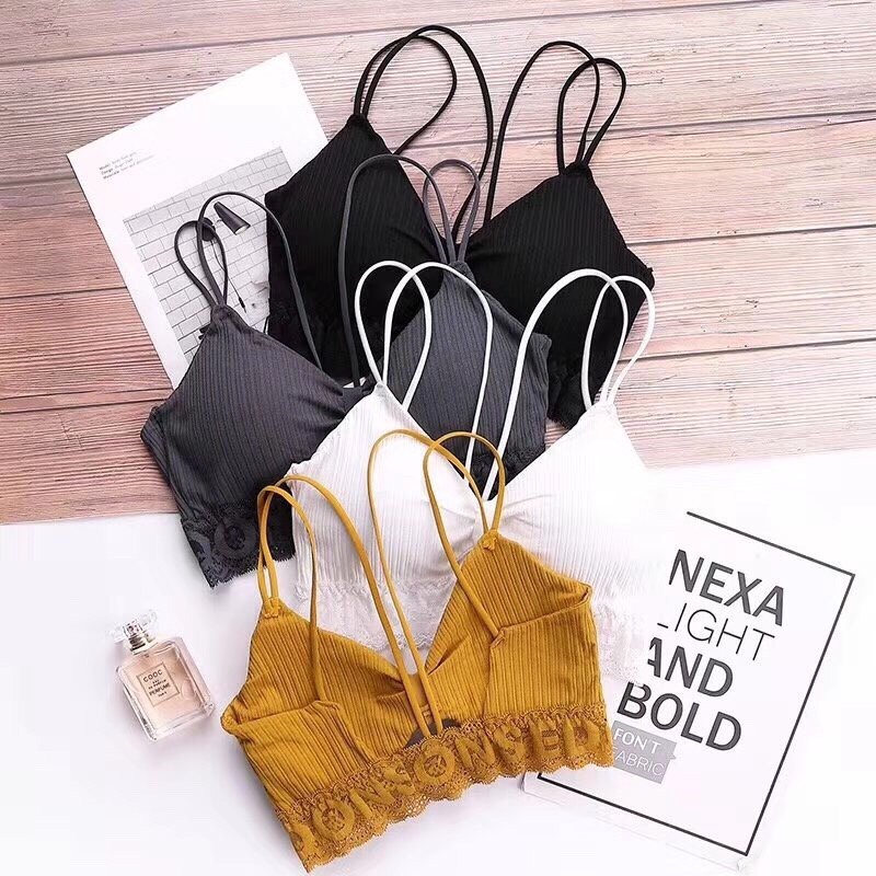 Áo bra chân ren dây kép chất đẹp mã 905