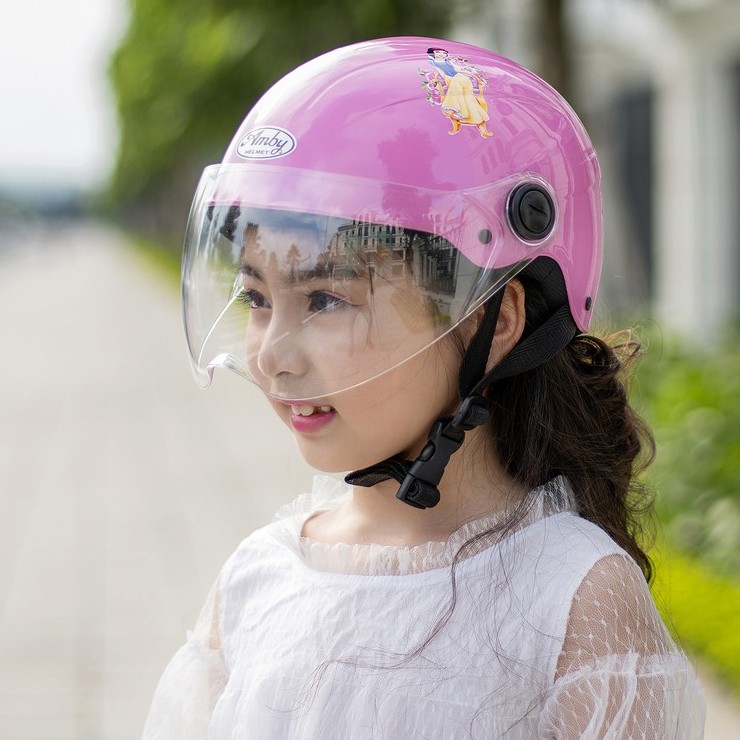Mũ bảo hiểm cho bé Amby Helmet dạng nửa đầu size lớn cho bé từ 6-10 tuổi